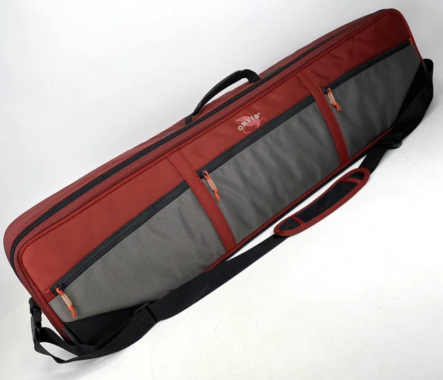 Orvis Safe Passage Fly Fishing Rods and 8 Reel Gear Bag Travel Case RED Gray