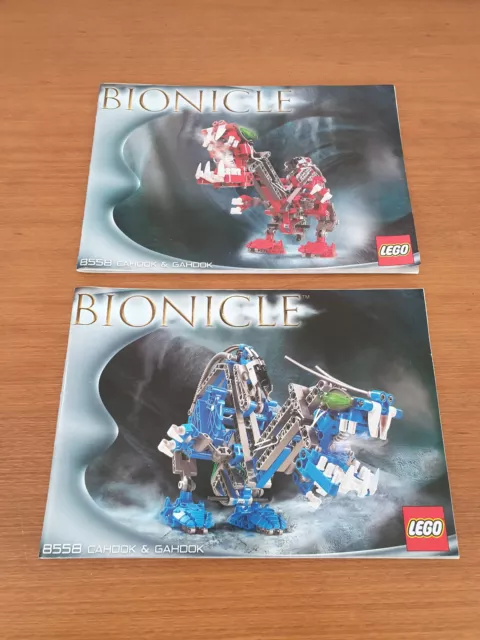 LEGO Bionicle Instructions seulement 8558 - Cahdok & Gahdok (2002) rare