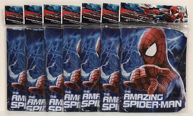 Lot Of 7 The Amazing Spider-Man Stretchable Fabric Book Cover Fits 10”x 8” Book