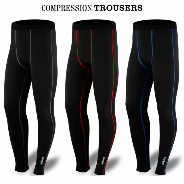 Men's Thermal Compression Pants Running Gym Tights Trouser
