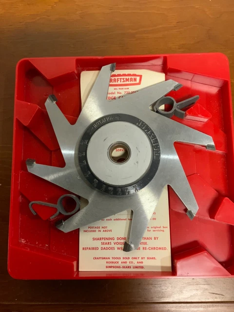 Craftsman Model 720.3267 Kromedge Carbide Tipped 7" Adjustable Dado Saw Blade