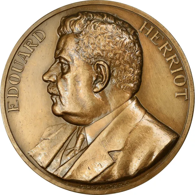 [#2546] France, Medal, Edouard Herriot, Président et Maire de Lyon, Politics, So