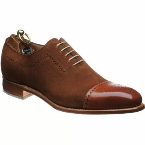 NEW-Handmade Men Two Tone Brown Shoes, Oxford Formal Dress Suede & Leather Shoes