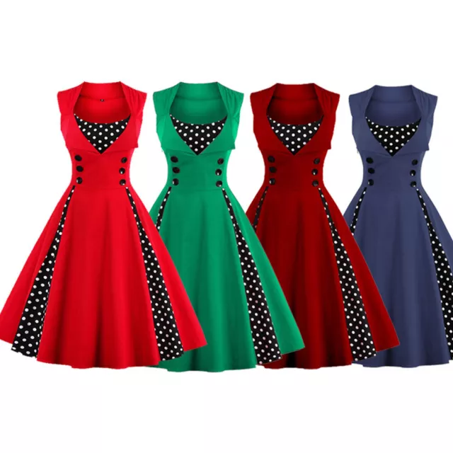 2024 Hepburn 50er 60er Jahre Tanzkleid Tanz Kleid Vintage Petticoat Rockabilly