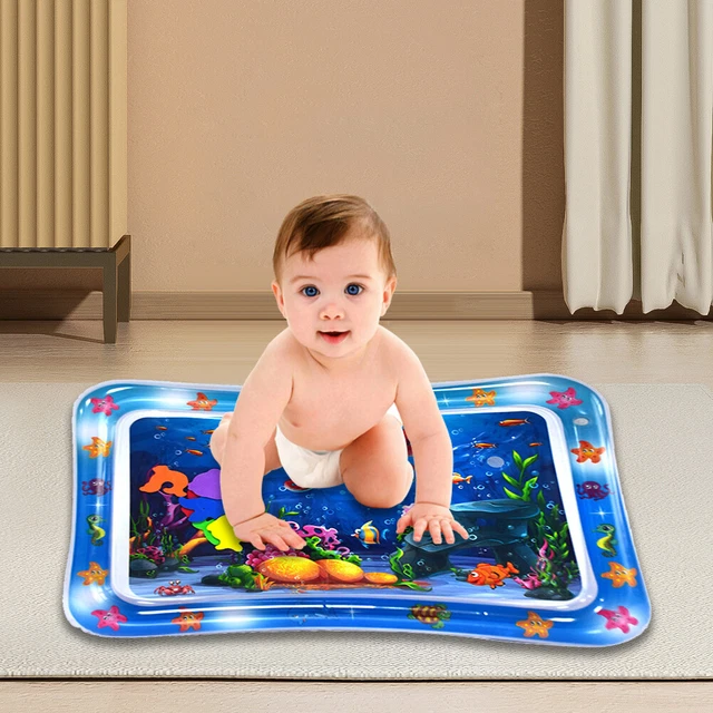 Animal Water Mat PVC Baby Water Play Mat Double Edge for Activity (Octopus)