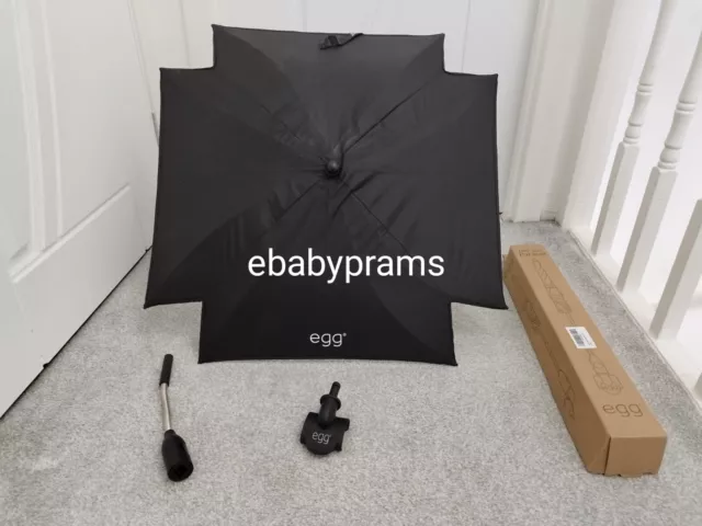 Babystyle Egg  Black Baby Pram Sun Parasol Umbrella