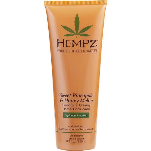 Hempz Sweet Pineapple And Honey Melon Smoothing Creamy Herbal Body Wash 8.5 Oz