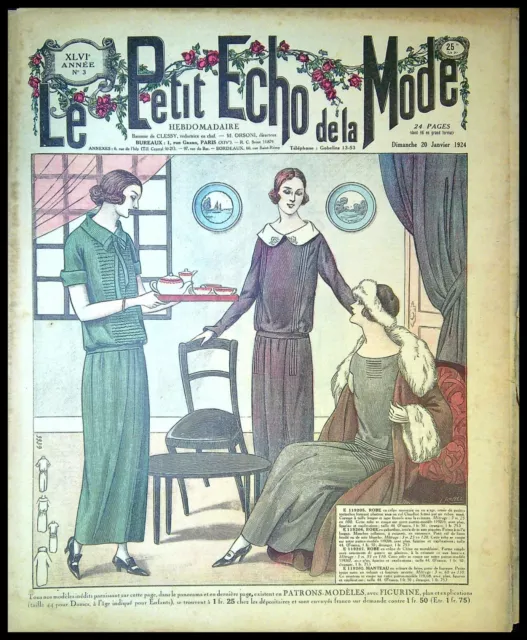 Le Petit Echo de la Mode année 1924, Ancien magazine Français N°3