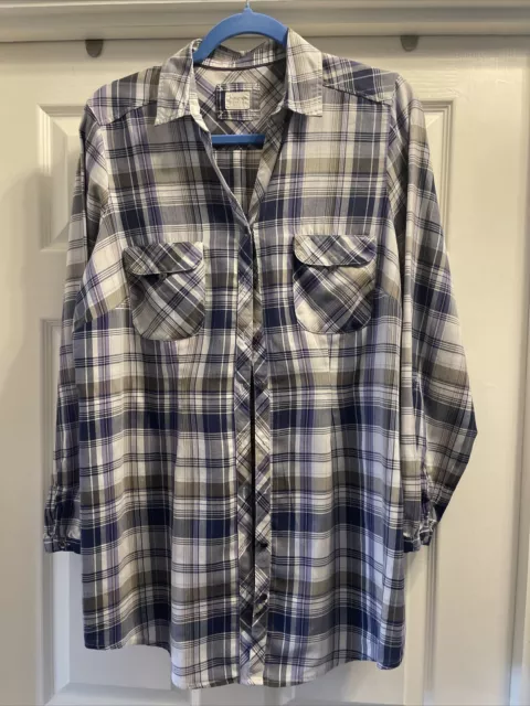 M&S Ladies Check Shirt Size 18