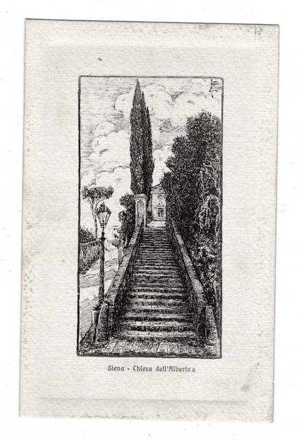 Siena  Chiesa Dell'alberino  Cartolina Nr 13   Ill.  Petrucci  Ediz.giuntini Nv