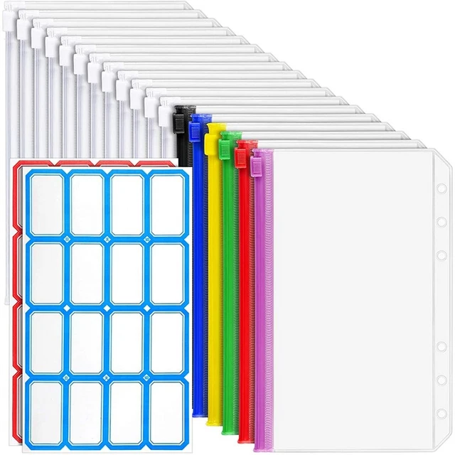 18 StüCk A6 Binder 6- A6 ReißVerschluss Tasche für Budget Binder, W K3N4
