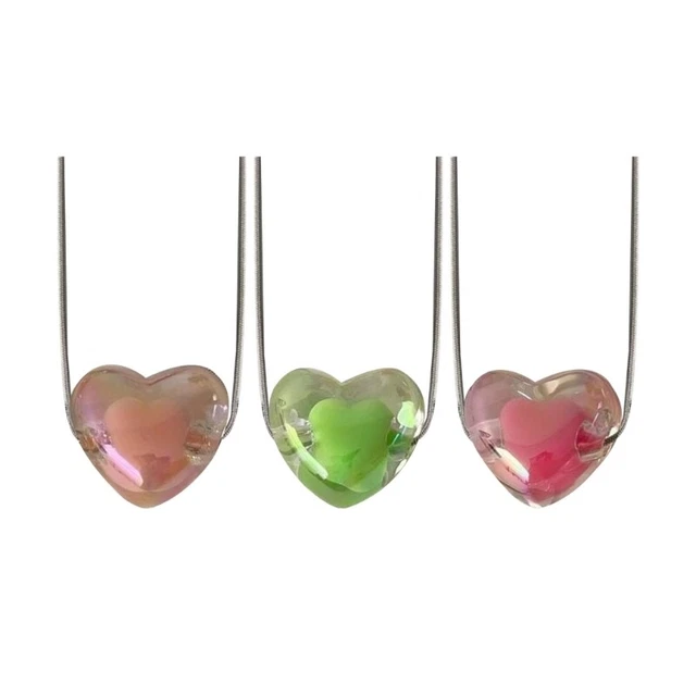 Love Heart Necklace 2023 Elegant Snake Chains Choker Y2k Jewelry for Women