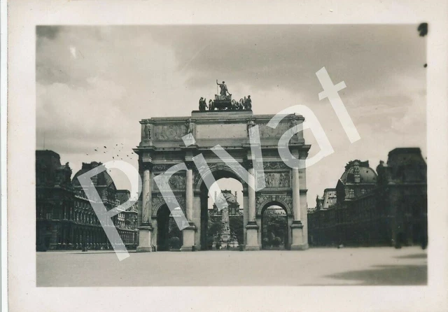 FOTO WK 2 Arc de Triomphe du Carrousel Paris 1940 Frankreich France A1