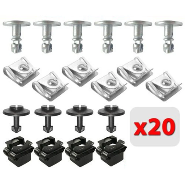 Tt Clips 20X FOR AUDI-A4 A6 A8 Tt Undertray Moteur Sous Housse Clips Fixation ...