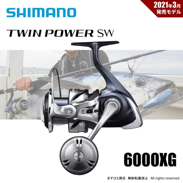 SHIMANO 16 TWIN Power Sw 6000Xg Beautiful Used Free Shipping