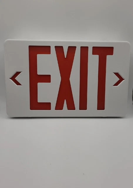 Ostek Red LED Exit Sign LS-ES007SR, A5