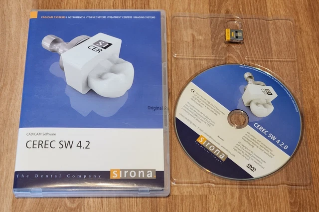 Sirona CEREC SW 4.2 Disc CAD / Cam Software with Activated USB Dongle