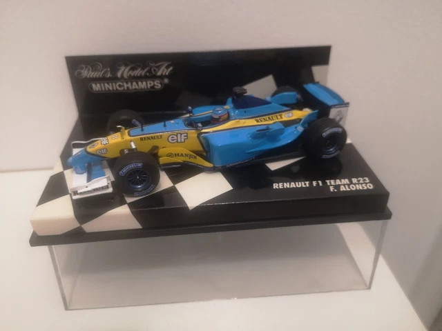 Miniature F1 Minichamps 1/43 - Renault R27 Pilotée Par Fisichella - Saison 2007 - Occasion