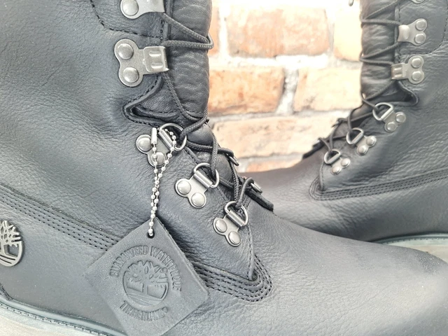 TIMBERLAND 8 SUPER Premium Boot Black Full Grain Leather Vibram Sole 8 timberland-8-super-premium-boot-black-full-grain-leather-vibram-sole-8