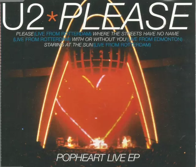 U2 - Please Popheart Live EP 1997 Island CD single