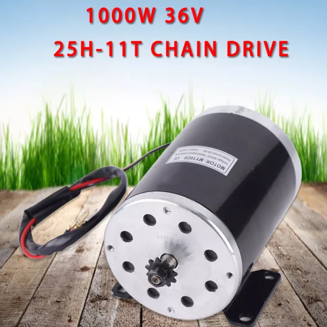 1000W 36V Electric Brushed Motor Fit For Go Cart E-Bike Scooter 3000 RPM SALE 2