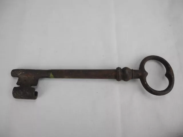 grande clé porte ancienne XIXe antique french key alter Schlüssel déco indus art