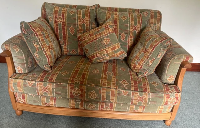 Green Genuine Ercol 2 & 3 Seater Couch