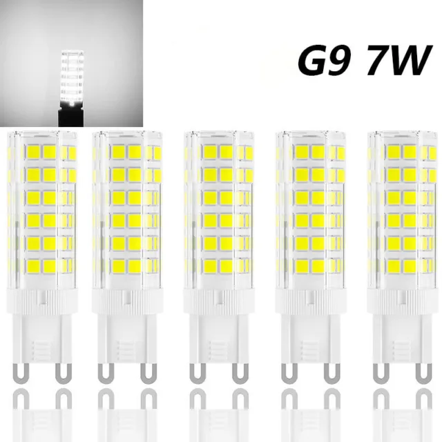 G9 LED COB Birne 7W Kaltweiß Leuchtmittel führte Energiesparlampen sockel 230V