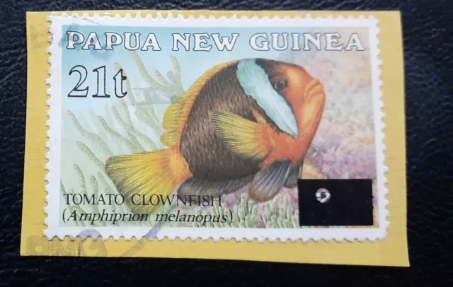 Papua New Guinea 1994 21T On 35T Clownfish Surcharge  F/U Printing Error