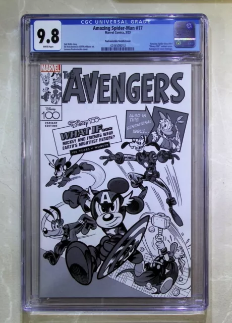 Amazing Spider-Man #17 Giada Perissinotto Disney 1:100 Sketch Variant CGC 9.8