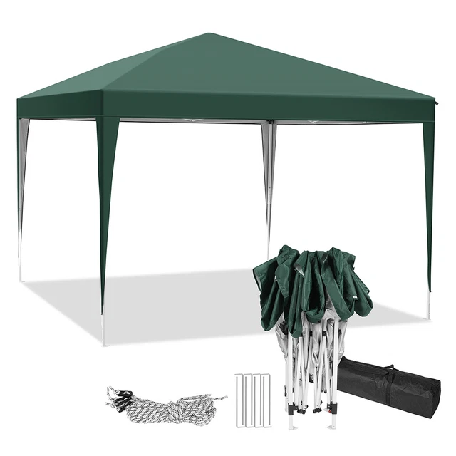 Pavillon 3x3 m Wasserdicht Faltpavillon Pop Up Partyzelt Gartenzelt UV Schutz DE
