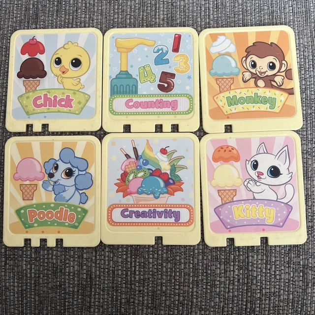 LEAPFROG SCOOP & Learn Ice Cream Cart Set 6 Creativity Cards Spare