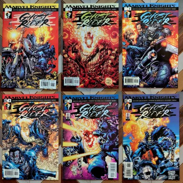 GHOST RIDER #1-6 (MARVEL KNIGHTS 2001) HIGH GRADE Complete BLAZE Series Set of 6