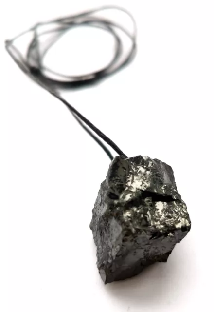 Shungite ELITE stone 5-6g necklace EMF 4g 5g protection chakra Fullerenes cord