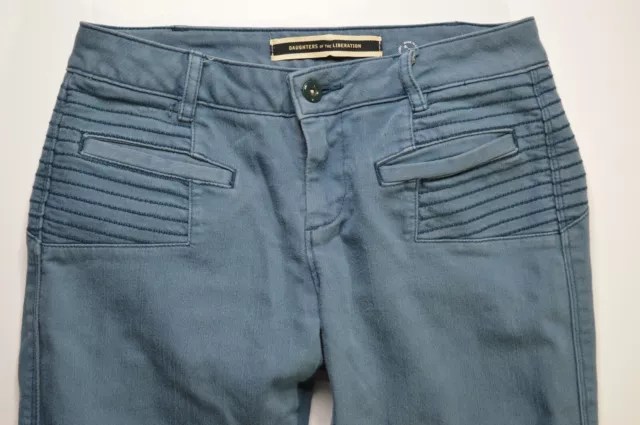 Anthropologie Daughters Of The Liberation • Blue Jeans Moto Skinny • Size 26