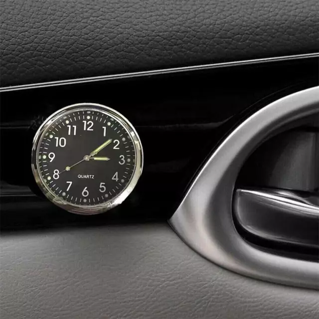 Car Luminous Dashboard Clock Luminous Stick-On Mini Digital Watch Quartz Clocks