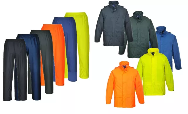 Portwest S450 S451 Premium Waterproof Sealtex Classic Rain Jacket or Trousers