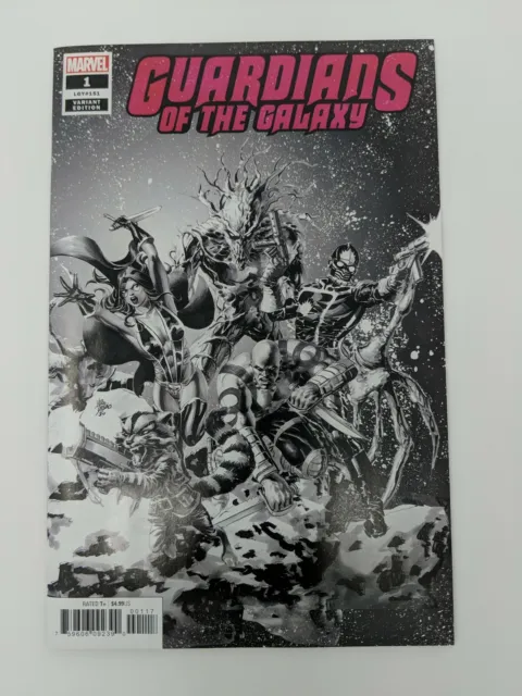 Marvel Comic Guardians Of The Galaxy #1 Deodato Party Sketch  B&W Variant 2019