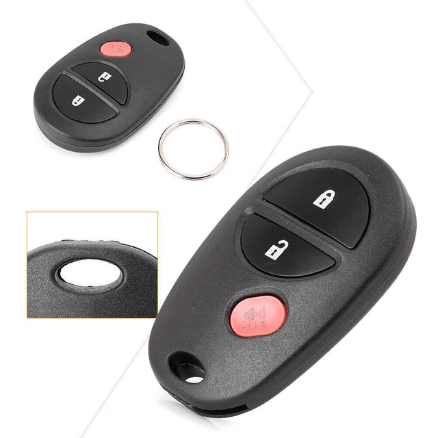 3Button Keyless Entry Remote Control Car Key Fob Replacement for GQ43VT20T Black