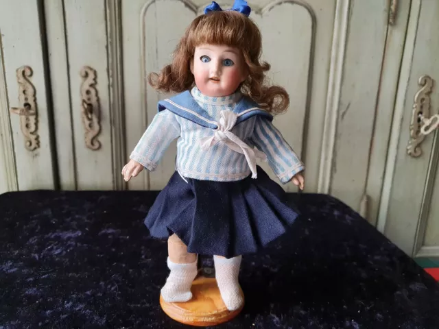 Belle Petite Poupee Ancienne Mignonette Tete Porcelaine Germany 390