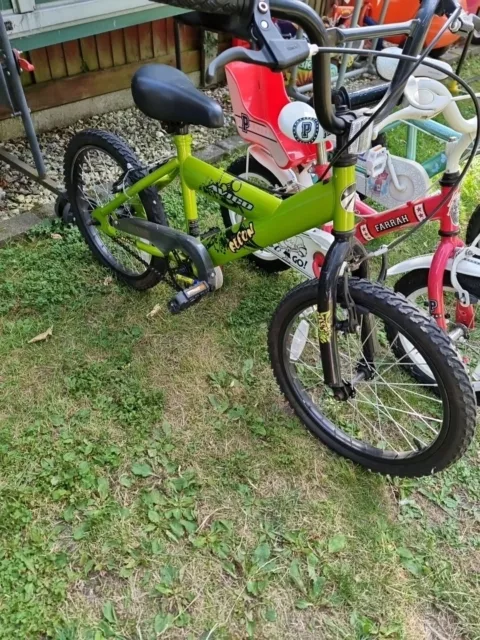 AVIGO RECON KIDS Bike BMX Style Single Speed Bright Green 18 Wheels 50.00 PicClick UK