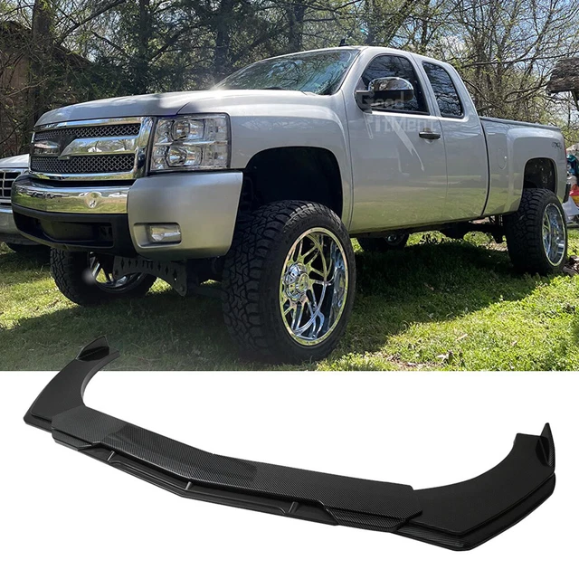 For 03-22 Chevy Silverado 1500 Carbon Front Bumper Lip Splitter Spoiler Body Kit