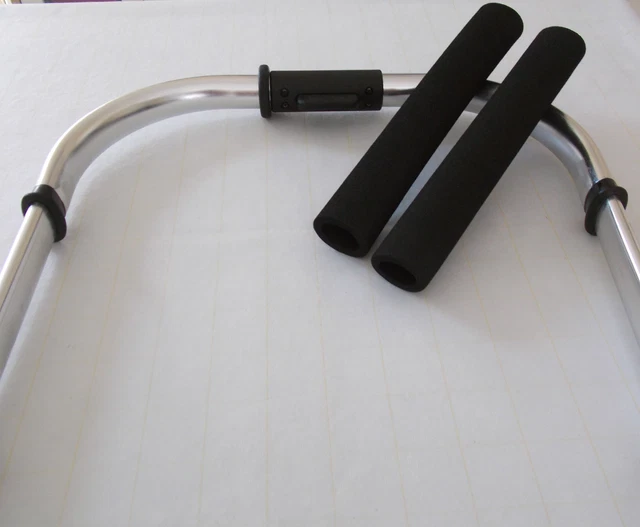 thumbnail interactive-video image 1 of 2x Black Handlebar Foam Grips Replacement For Bugaboo Bee Stroller – Universal Fit 1 of 5