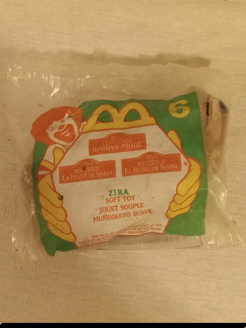 1998 DISNEY LION King II ZIRA McDonalds Happy Meal Plush Toys Simba’s ...