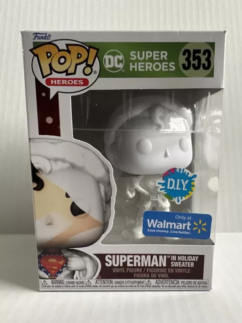 Funko Pop Superman Holiday Sweater DIY 353 DC Heroes Walmart Exclusive