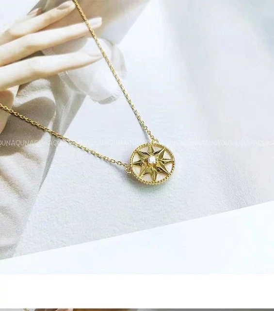 Christian Dior Necklace White Des Vents Star Diamond