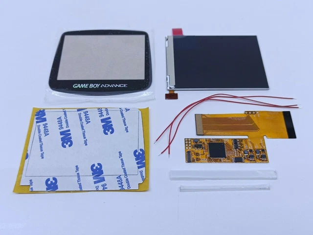 2-in-1 Touch V2 IPS Backlight LCD Screen Kit + Pre-cut UV Shell For Game Boy Advance (GBA)