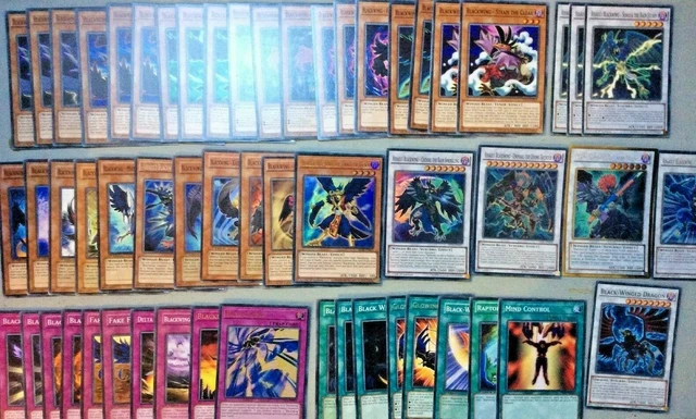 YUGIOH BLACKWING DECK 47 Cards Main + 8 card Extra Deck 28.79 - PicClick UK
