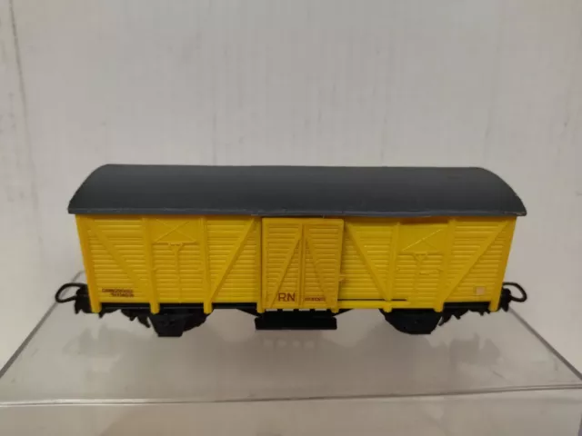 Vagon Mercancias Amarilllo 1:87 H0 Electrotren No Box/Sucio/Desguace