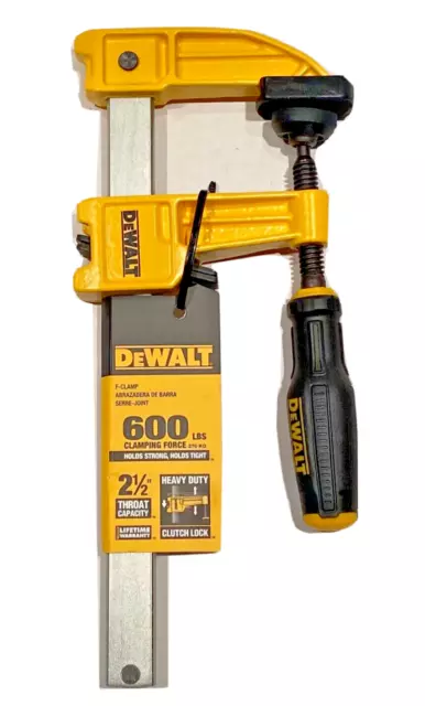 DEWALT DWHT83827 6" Heavy Duty F-Clamp - New in Package